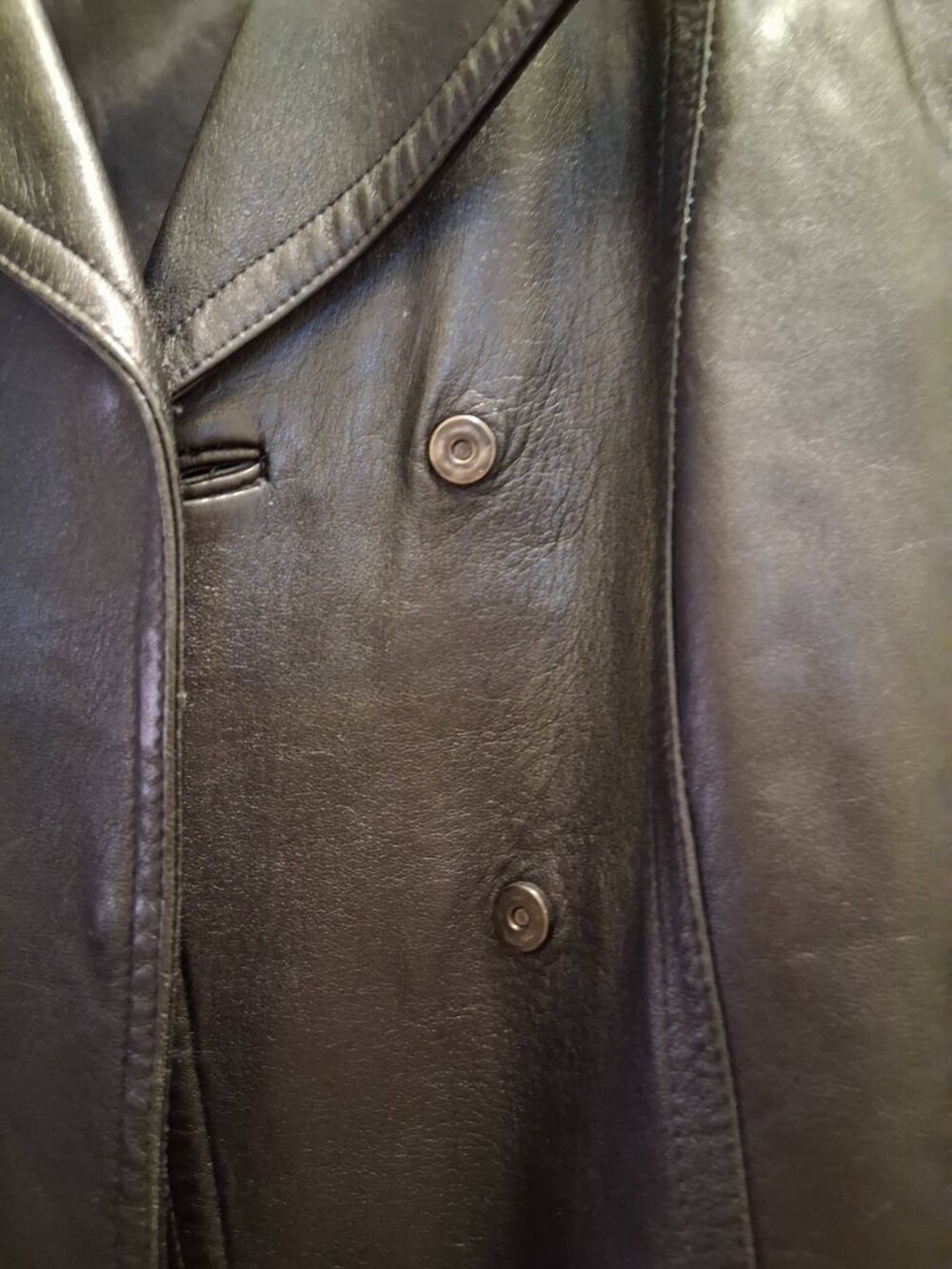Italian Leather Jacket (Luxurious Vintage Leather) - Picture 3 of 4